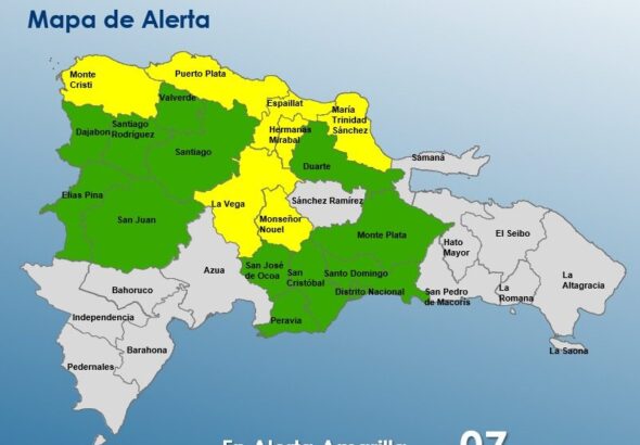 COE incrementa niveles de alerta: 13 provincias en verde y 7 en amarilla
