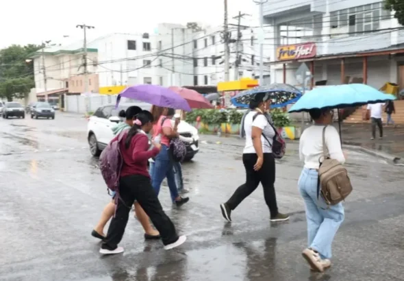 INDOMET pronostica aguaceros fuertes, tormentas eléctricas y posibles granizadas para este jueves