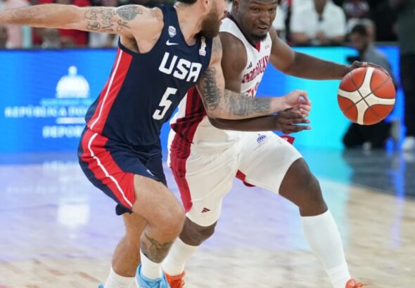 Dominicana cede ante Estados Unidos en tercer ventana clasificatoria Copa Mundial de Baloncesto