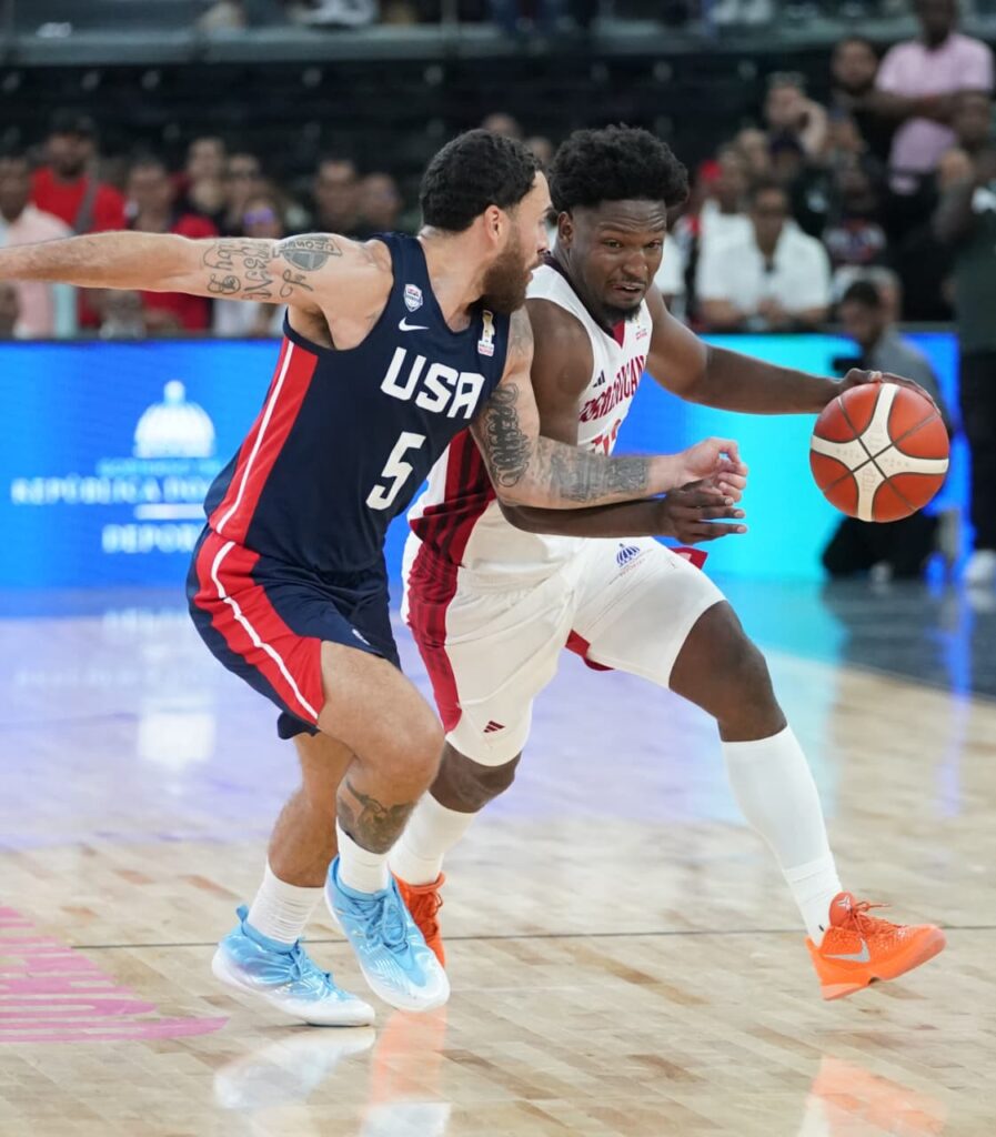 Dominicana cede ante Estados Unidos en tercer ventana clasificatoria Copa Mundial de Baloncesto