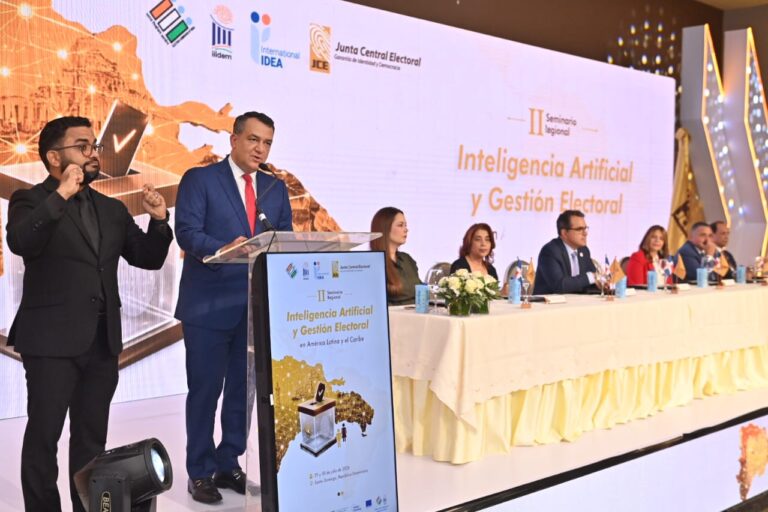 JCE e IDEA Internacional inauguran “II Seminario Regional Inteligencia Artificial y Gestión Electoral en América Latina y el Caribe”