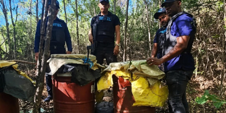 Autoridades desmantelan laboratorio clandestino con más de 10 mil litros de sustancias en Azua