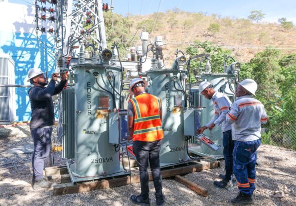 Edesur, ETED y EGEHID desarrollan amplio operativo para fortalecer circuitos, subestaciones y transformador de potencia en Neiba