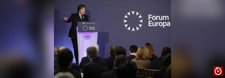 Milei llama «impresentable dictador» a Sánchez durante visita a España