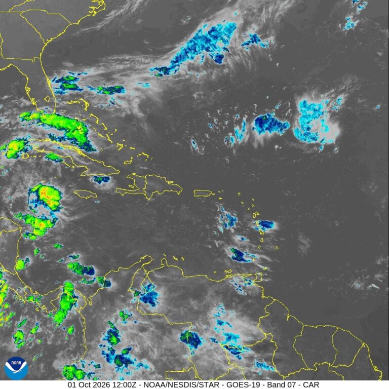 Indomet pronostica una mañana soleada y aguaceros locales durante la tarde de este jueves